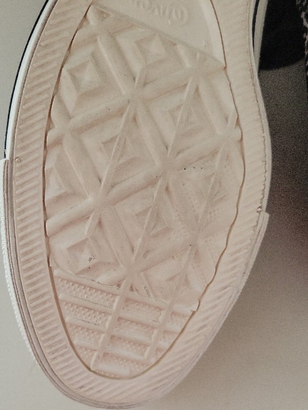 Velvet Flocked Converse Leopard-Print Canvas Sneakers with Black Ribbon Laces - Picture 10 of 13